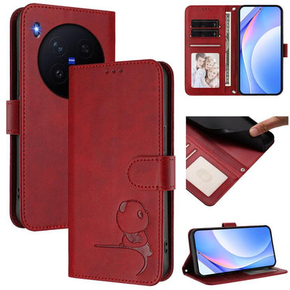 Litter Panda Embossing RFID Leather Phone Case with Lanyard, For vivo X300 FE 5G Russia / Zeiss, For vivo Y21 5G 2026 / Y05 4G, For vivo V70 FE 5G, For vivo X300 Pro