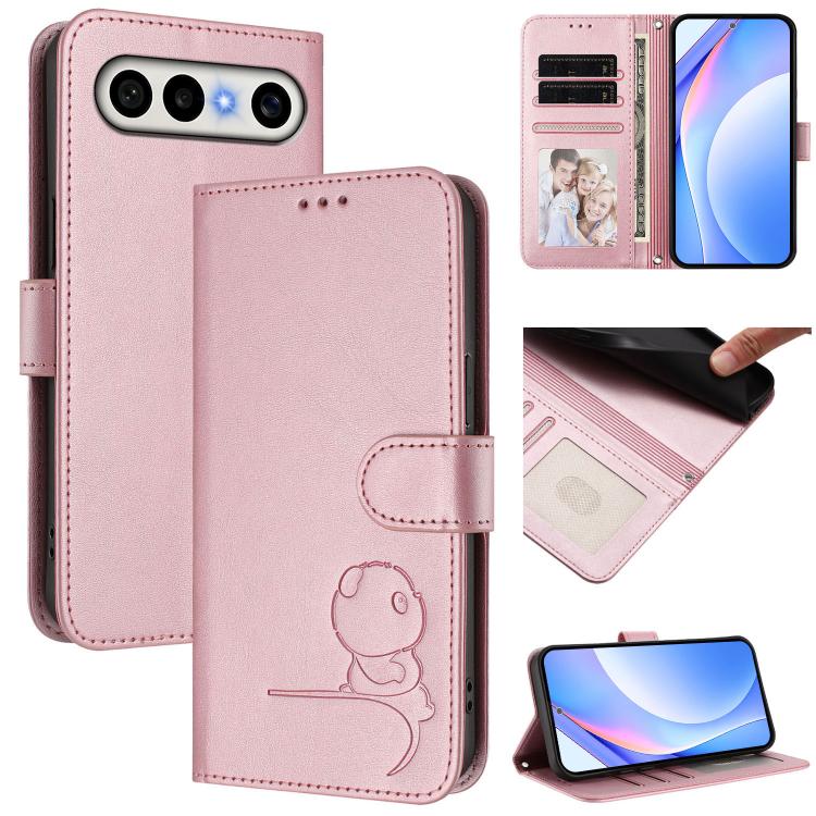 Litter Panda Embossing RFID Leather Phone Case with Lanyard, For vivo X300 FE 5G Russia / Zeiss, For vivo Y21 5G 2026 / Y05 4G, For vivo V70 FE 5G, For vivo X300 Pro