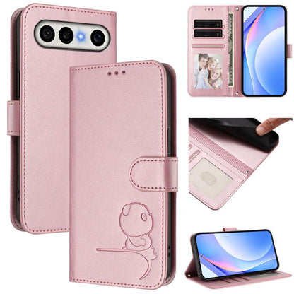 Litter Panda Embossing RFID Leather Phone Case with Lanyard, For vivo X300 FE 5G Russia / Zeiss, For vivo Y21 5G 2026 / Y05 4G, For vivo V70 FE 5G, For vivo X300 Pro
