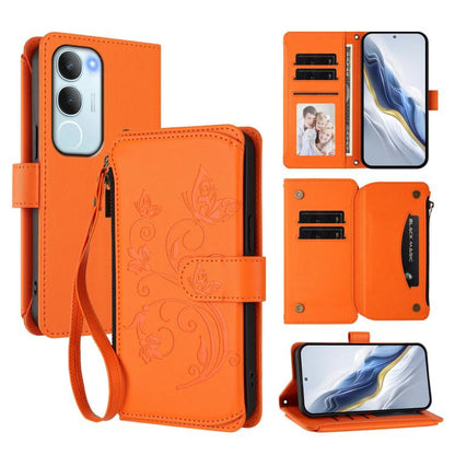 Butterfly Love Flower Multi-card Zipper Wallet Leather Phone Case, For vivo Y19s 4G Global / Y29 5G India, For vivo S20 5G, For vivo S20 Pro 5G