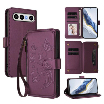 Butterfly Love Flower Multi-card Zipper Wallet Leather Phone Case, For vivo S50 Pro mini / X300 FE 5G Russia, For vivo Y21 5G 2026 / Y05 4G, For vivo V70 FE 5G