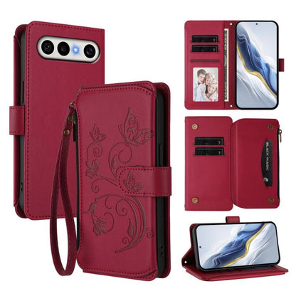 Butterfly Love Flower Multi-card Zipper Wallet Leather Phone Case, For vivo S50 Pro mini / X300 FE 5G Russia, For vivo Y21 5G 2026 / Y05 4G, For vivo V70 FE 5G