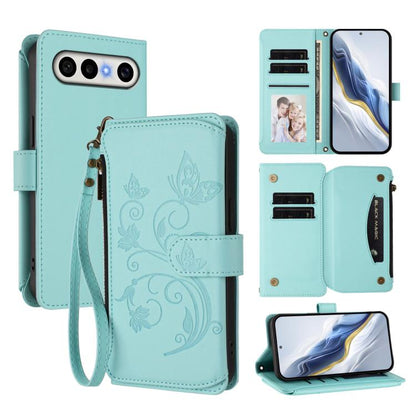 Butterfly Love Flower Multi-card Zipper Wallet Leather Phone Case, For vivo S50 Pro mini / X300 FE 5G Russia, For vivo Y21 5G 2026 / Y05 4G, For vivo V70 FE 5G