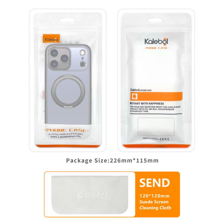 kalebol MagSafe Metal Ring Holder Phone Case, For iPhone 17, For iPhone Air