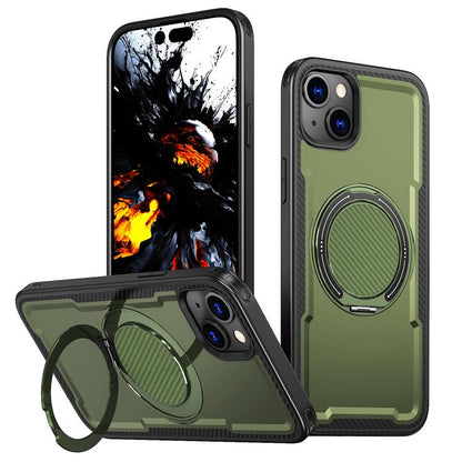 kalebol Metal 360 Degree Rotation Holder MagSafe Phone Case, For iPhone 13