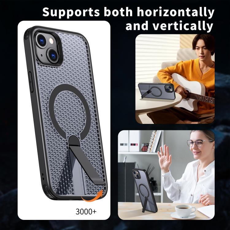 kalebol Honeycomb Cooling MagSafe Holder Phone Case, For iPhone 13