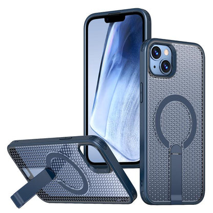 kalebol Honeycomb Cooling MagSafe Holder Phone Case, For iPhone 13