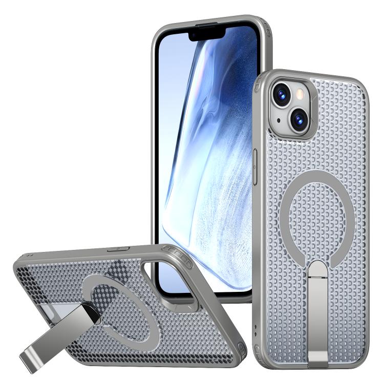 kalebol Honeycomb Cooling MagSafe Holder Phone Case, For iPhone 13