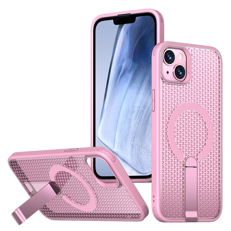 kalebol Honeycomb Cooling MagSafe Holder Phone Case, For iPhone 13