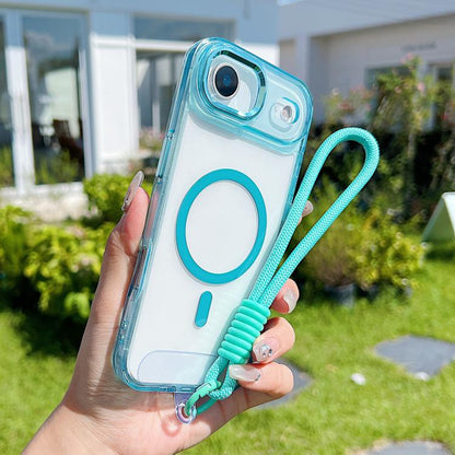 MagSafe Magnetic Clear Phone Case with Wrist Strap Apple Accessories engmag5886 iPhone 17 Pro Max iPhone 17 Pro Max Cases - APEXEL INDIA - Mobile Lens - Mobile Camera Lens - Cellphone Accessories - Phone Lens - Smartphone Lens