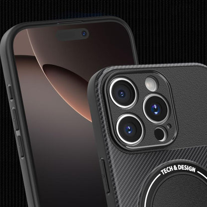 Carbon Fiber Texture MagSafe Phone Case with Holder Apple Accessories engcar5828 iPhone 16 Pro Max iPhone 16 Pro Max Cases - APEXEL INDIA - Mobile Lens - Mobile Camera Lens - Cellphone Accessories - Phone Lens - Smartphone Lens