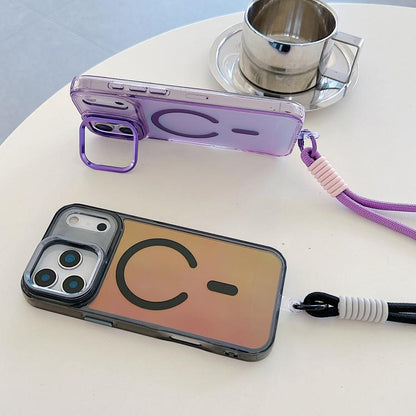 Gradient Discolor MagSafe Phone Case with Holder / Wrist Strap Apple Accessories enggra5832 iPhone 17 Pro Max iPhone 17 Pro Max Cases - APEXEL INDIA - Mobile Lens - Mobile Camera Lens - Cellphone Accessories - Phone Lens - Smartphone Lens