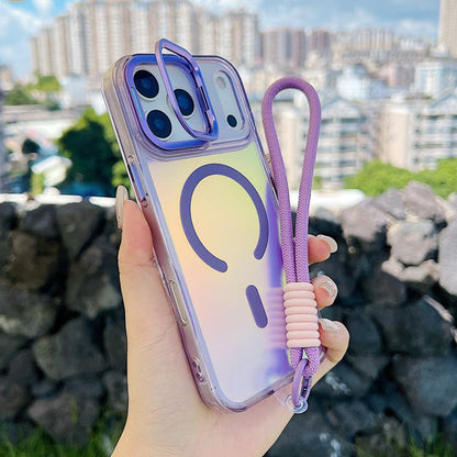 Gradient Discolor MagSafe Phone Case with Holder / Wrist Strap Apple Accessories enggra5832 iPhone 17 Pro Max iPhone 17 Pro Max Cases - APEXEL INDIA - Mobile Lens - Mobile Camera Lens - Cellphone Accessories - Phone Lens - Smartphone Lens