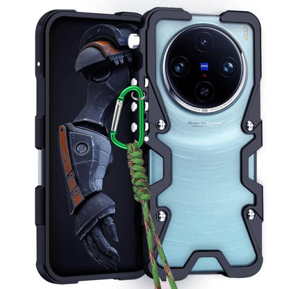 Trigger Design Hollow Metal Frame Phone Case with Lanyard, For vivo X100s, For vivo X100 Ultra, For vivo X100 Pro, For vivo X100, For vivo X90, For vivo X80 Pro, For vivo X80