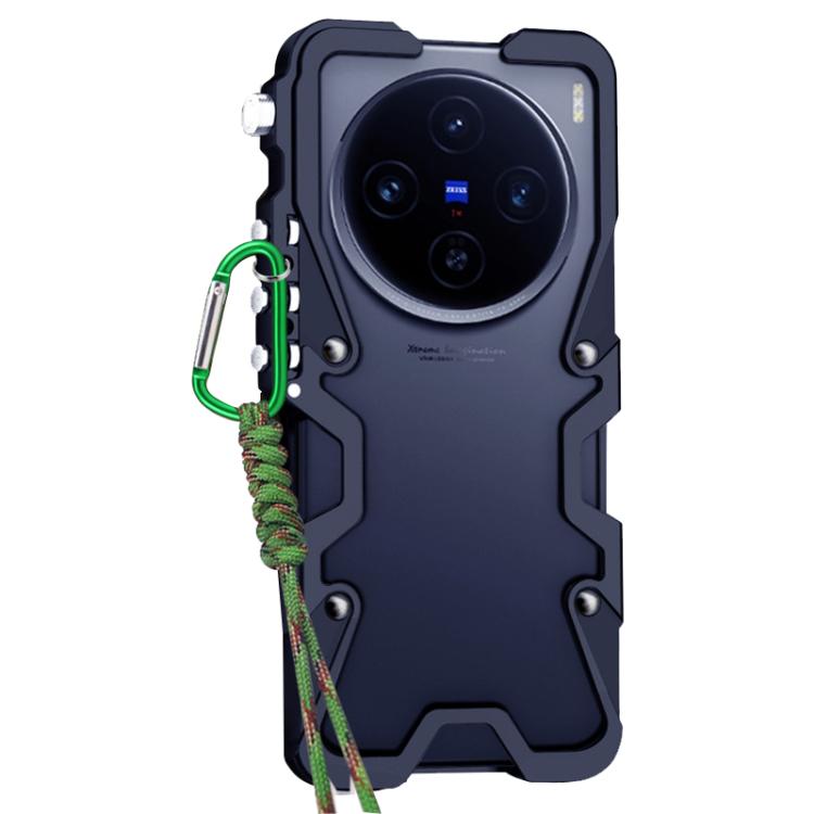 Trigger Design Hollow Metal Frame Phone Case with Lanyard, For vivo X100s, For vivo X100 Ultra, For vivo X100 Pro, For vivo X100, For vivo X90, For vivo X80 Pro, For vivo X80
