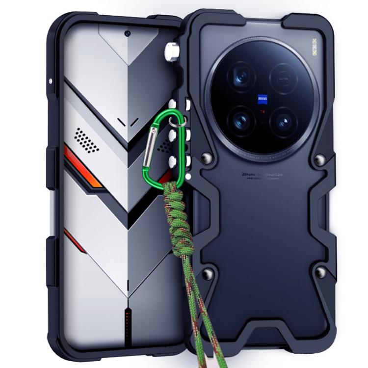 Trigger Design Hollow Metal Frame Phone Case with Lanyard, For vivo X100s, For vivo X100 Ultra, For vivo X100 Pro, For vivo X100, For vivo X90, For vivo X80 Pro, For vivo X80