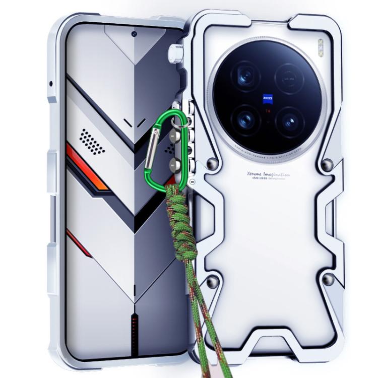 Trigger Design Hollow Metal Frame Phone Case with Lanyard, For vivo X100s, For vivo X100 Ultra, For vivo X100 Pro, For vivo X100, For vivo X90, For vivo X80 Pro, For vivo X80
