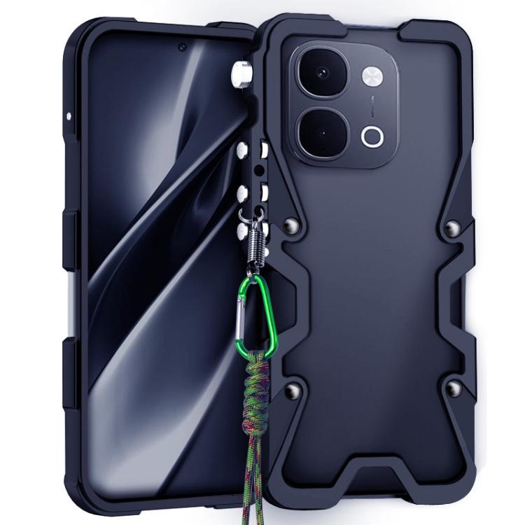Trigger Design Hollow Metal Frame Phone Case with Lanyard, For vivo Y51 Pro 5G, For vivo T5x 5G, For vivo V70 FE 5G, For vivo iQOO Z11x 5G, For vivo X200T 5G, For vivo V70 Elite 5G, For vivo iQOO 15R 5G, For vivo iQOO Z11 Turbo 5G, For vivo Y31d 4G    ...