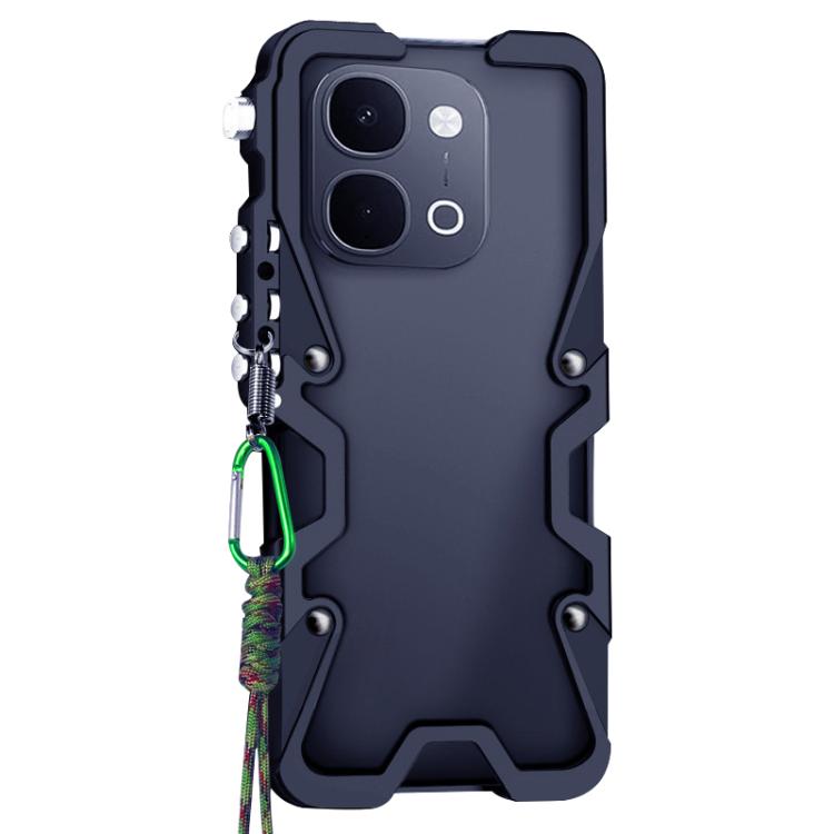 Trigger Design Hollow Metal Frame Phone Case with Lanyard, For vivo Y51 Pro 5G, For vivo T5x 5G, For vivo V70 FE 5G, For vivo iQOO Z11x 5G, For vivo X200T 5G, For vivo V70 Elite 5G, For vivo iQOO 15R 5G, For vivo iQOO Z11 Turbo 5G, For vivo Y31d 4G    ...
