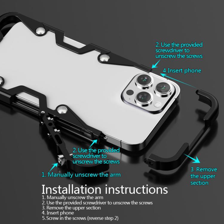 Trigger Design Hollow Metal Frame Phone Case with Lanyard, For vivo X80 Pro, For vivo X80