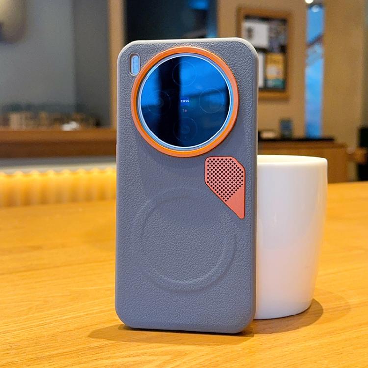 PC + TPU + Leather Cooling Holes MagSafe Phone Case, For vivo X300 Pro, For vivo X300 engpc-6124 OnePlus &amp; OPPO Accessories vivo X300 Pro X300 Pro Cases - APEXEL INDIA - Mobile Lens - Mobile Camera Lens - Cellphone Accessories - Phone Lens - Smartphone Lens