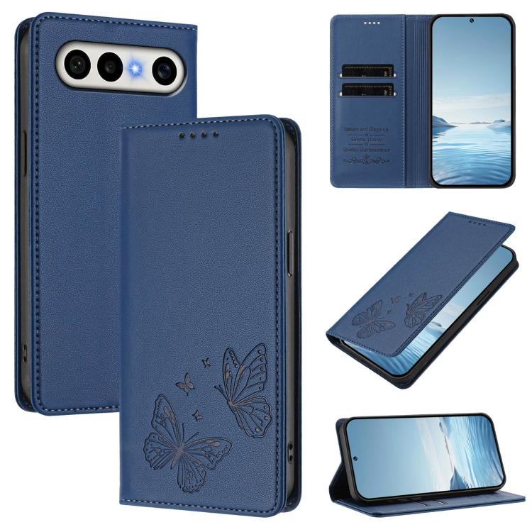 Strong Magnetic Dual Butterfly RFID Vegan Leather Phone Case, For vivo Y400 Pro 5G, For vivo S30 Pro mini 5G