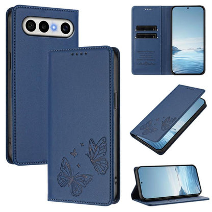 Strong Magnetic Dual Butterfly RFID Vegan Leather Phone Case, For vivo Y400 Pro 5G, For vivo S30 Pro mini 5G