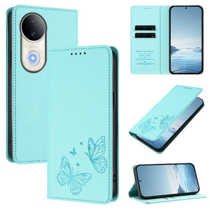 Strong Magnetic Dual Butterfly RFID Vegan Leather Phone Case, For vivo S20 5G, For vivo S20 Pro 5G