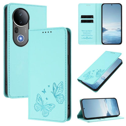Strong Magnetic Dual Butterfly RFID Vegan Leather Phone Case, For vivo S20 5G, For vivo S20 Pro 5G