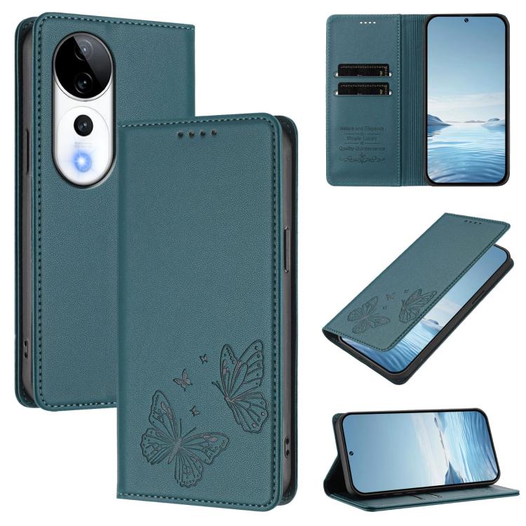 Strong Magnetic Dual Butterfly RFID Vegan Leather Phone Case, For vivo iQOO Z9s Pro 5G / T3 Pro 5G India, For vivo V40 5G / V40 Pro 5G Global