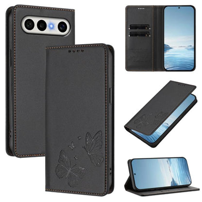 Strong Magnetic Dual Butterfly RFID Vegan Leather Phone Case, For vivo S50 Pro mini / X300 FE 5G  Russia, For vivo X300s