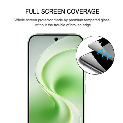 High Aluminum Full Screen Silk Printing Tempered Glass Film, Support Fingerprint Unlocking, For vivo S60 5G, For vivo S60 Vitality 5G, For vivo Y600 Turbo 5G, For vivo X300 FE 5G Russia, For vivo iQOO 15T 5G, For vivo Y600 Pro 5G, For vivo T5 Pro 5G