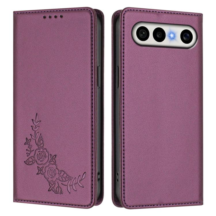 Peony Embossed Magnetic RFID Vegan Leather Phone Case, For vivo S50 Pro mini / X300 FE 5G Russia, For vivo Y27 4G / 5G 2023 Global