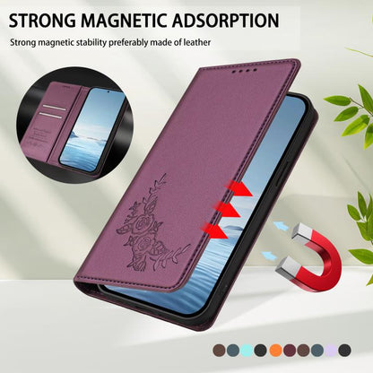 Peony Embossed Magnetic RFID Vegan Leather Phone Case, For vivo S50 Pro mini / X300 FE 5G Russia, For vivo Y27 4G / 5G 2023 Global