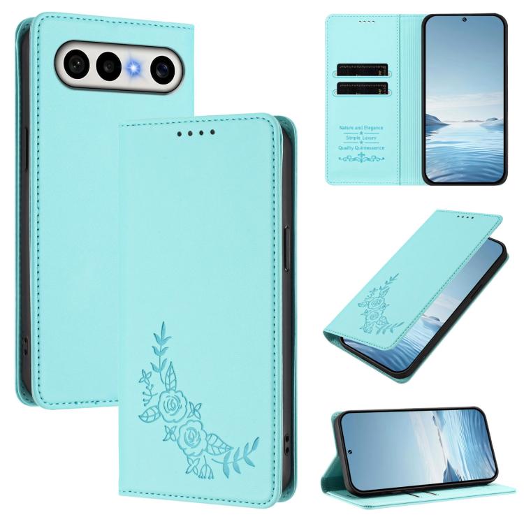 Peony Embossed Magnetic RFID Vegan Leather Phone Case, For vivo S50 Pro mini / X300 FE 5G Russia, For vivo Y27 4G / 5G 2023 Global