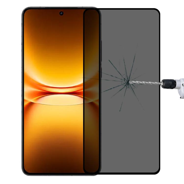 Full Cover Anti-peeping Tempered Glass Film, Support Fingerprint Unlocking, For vivo S60 5G, For vivo S60 Vitality 5G, For vivo Y600 Turbo 5G, For vivo X300 FE 5G Russia, For vivo iQOO 15T 5G, For vivo X300s, For vivo V70