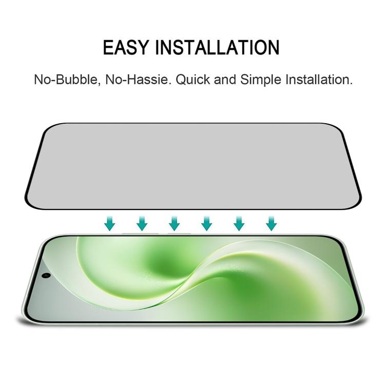 Full Cover Anti-peeping Tempered Glass Film, Support Fingerprint Unlocking, For vivo S60 5G, For vivo S60 Vitality 5G, For vivo Y600 Turbo 5G, For vivo X300 FE 5G Russia, For vivo iQOO 15T 5G, For vivo X300s, For vivo V70