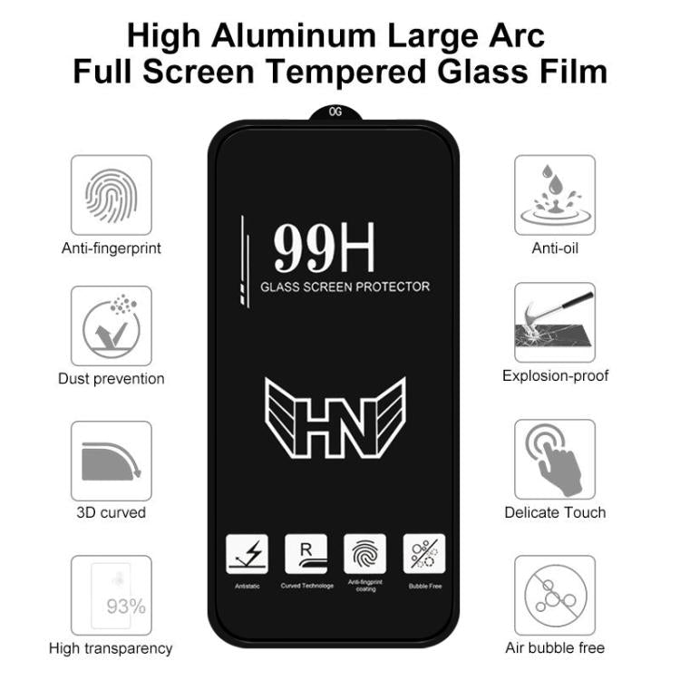 25pcs 0.18mm High Aluminum Large Arc Full Screen Tempered Glass Film, Support Fingerprint Unlocking, For vivo S60 5G, For vivo S60 Vitality 5G, For vivo Y600 Turbo 5G, For vivo X300 FE 5G Russia, For vivo iQOO 15T 5G