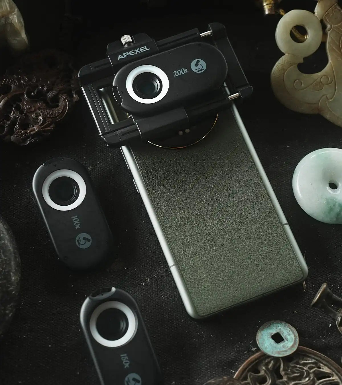 NEWFUN 200X Taschenmikroskop,für Smartphone-Kamera, Mikroskop Kamera Handy Mikroskop Helligkeitsmodi NEWFUN 200X Taschenmikroskop,für Smartphone-Kamera, Mikroskop Kamera Handy Mikroskop Helligkeitsmodi