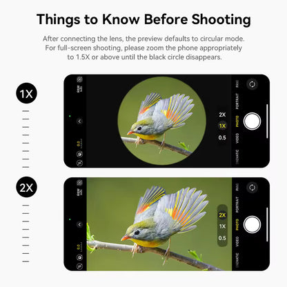 [New] Apexel 6x Close Focus 156mm Telephoto Lens for Mobile Phone [2026] (APL-TM6L)