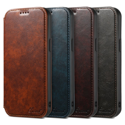 Suteni J05 Leather Magnetic Magsafe Phone Case, For iPhone 12 / 12 Pro, For iPhone 12 Pro Max, For iPhone 13, For iPhone 13 Pro, For iPhone 13 Pro Max, For iPhone 14 Apple Accessories engsut4220 More iPhone Cases - Suteni - Mobile Lens - Mobile Camera Lens - Cellphone Accessories - Phone Lens - Smartphone Lens
