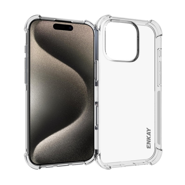 ENKAY Hat-Prince Transparent TPU Shockproof Phone Case, For iPhone 16 Pro Max, For iPhone 16 Pro, For iPhone 16 Plus, For iPhone 16, iPhone 16e, For iPhone 15 Pro Max, For iPhone 15 Pro, For iPhone 15 Plus, For iPhone 15, For MagSafe Battery Pack Apple Accessories engenk4238 iPhone 16 Pro Max - ENKAY - Mobile Lens - Mobile Camera Lens - Cellphone Accessories - Phone Lens - Smartphone Lens