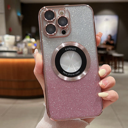 Gradient Glitter Electroplating MagSafe TPU Phone Case, For iPhone 16 Pro Max, For iPhone 16 Pro, For iPhone 16 Plus Apple Accessories enggra4283 iPhone 16 Pro Max - APEXEL INDIA - Mobile Lens - Mobile Camera Lens - Cellphone Accessories - Phone Lens - Smartphone Lens