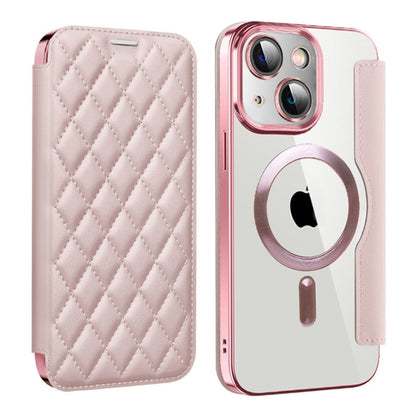 Shield Magsafe RFID Anti-theft Rhombus Leather Phone Case, For iPhone 14 Plus, For iPhone 14, For iPhone 14 Pro Apple Accessories engshi4295 iPhone 14 Plus - APEXEL INDIA - Mobile Lens - Mobile Camera Lens - Cellphone Accessories - Phone Lens - Smartphone Lens