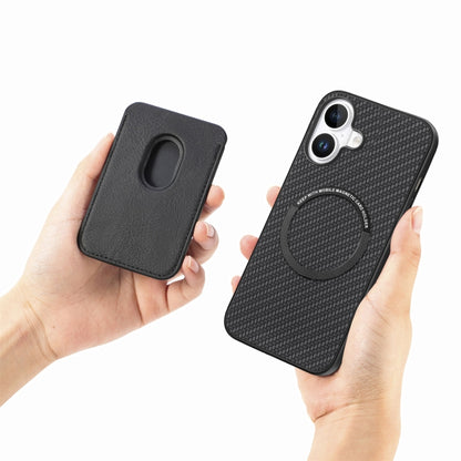 Carbon Fiber Leather Card Magsafe Phone Case, For iPhone 16, For iPhone 15 Pro Max, For iPhone 15 Pro, For iPhone 15 Plus Apple Accessories engcar4376 iPhone 16 - APEXEL INDIA - Mobile Lens - Mobile Camera Lens - Cellphone Accessories - Phone Lens - Smartphone Lens