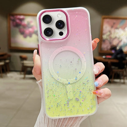 Multicolor Gradient Glitter Sequin MagSafe TPU Phone Case, For iPhone 15 Pro Max, For iPhone 15 Pro Apple Accessories engmul4396 iPhone 15 Pro Max - APEXEL INDIA - Mobile Lens - Mobile Camera Lens - Cellphone Accessories - Phone Lens - Smartphone Lens
