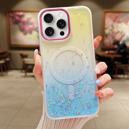 Multicolor Gradient Glitter Sequin MagSafe TPU Phone Case, For iPhone 15 Pro Max, For iPhone 15 Pro Apple Accessories engmul4396 iPhone 15 Pro Max - APEXEL INDIA - Mobile Lens - Mobile Camera Lens - Cellphone Accessories - Phone Lens - Smartphone Lens