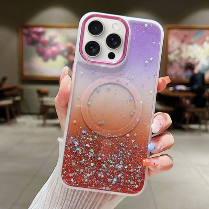 Multicolor Gradient Glitter Sequin MagSafe TPU Phone Case, For iPhone 15 Pro Max, For iPhone 15 Pro Apple Accessories engmul4396 iPhone 15 Pro Max - APEXEL INDIA - Mobile Lens - Mobile Camera Lens - Cellphone Accessories - Phone Lens - Smartphone Lens
