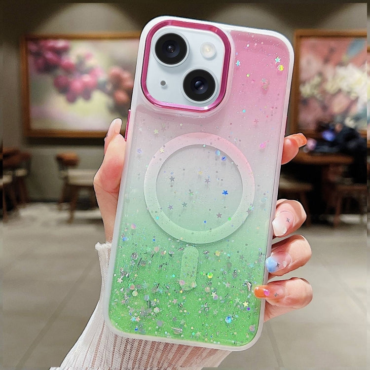 Multicolor Gradient Glitter Sequin MagSafe TPU Phone Case, For iPhone 15 Plus, For iPhone 15 Apple Accessories engmul4397 iPhone 15 Plus - APEXEL INDIA - Mobile Lens - Mobile Camera Lens - Cellphone Accessories - Phone Lens - Smartphone Lens