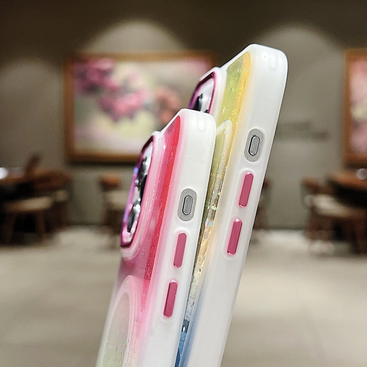 Multicolor Gradient Glitter Sequin MagSafe TPU Phone Case, For iPhone 15 Pro Max, For iPhone 15 Pro Apple Accessories engmul4396 iPhone 15 Pro Max - APEXEL INDIA - Mobile Lens - Mobile Camera Lens - Cellphone Accessories - Phone Lens - Smartphone Lens